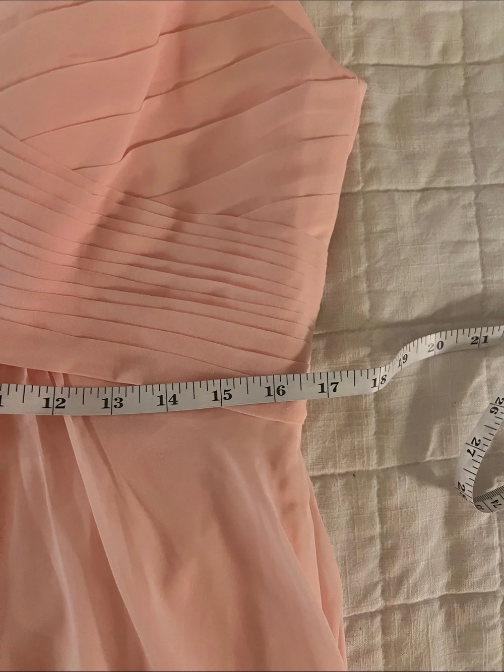 Light Pink Chiffon High-Low Formal Dress P2P 20